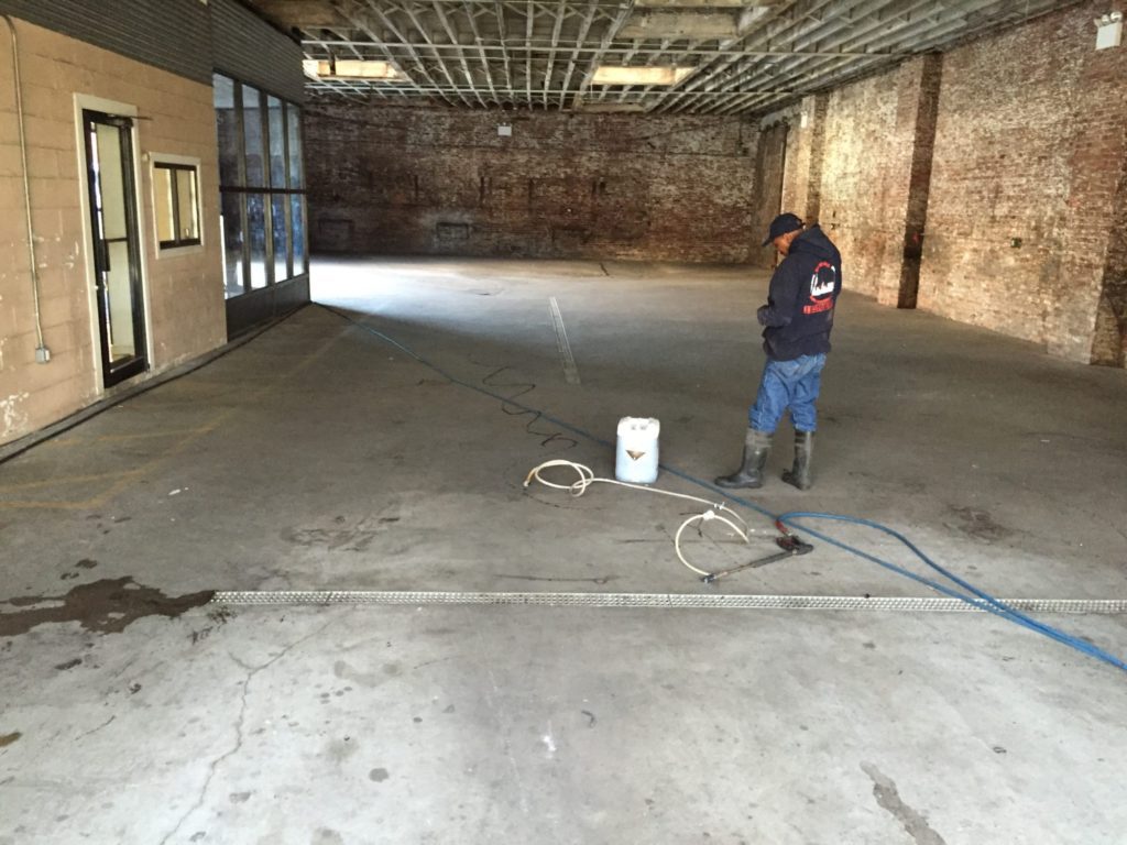 Industrial site cleaning
