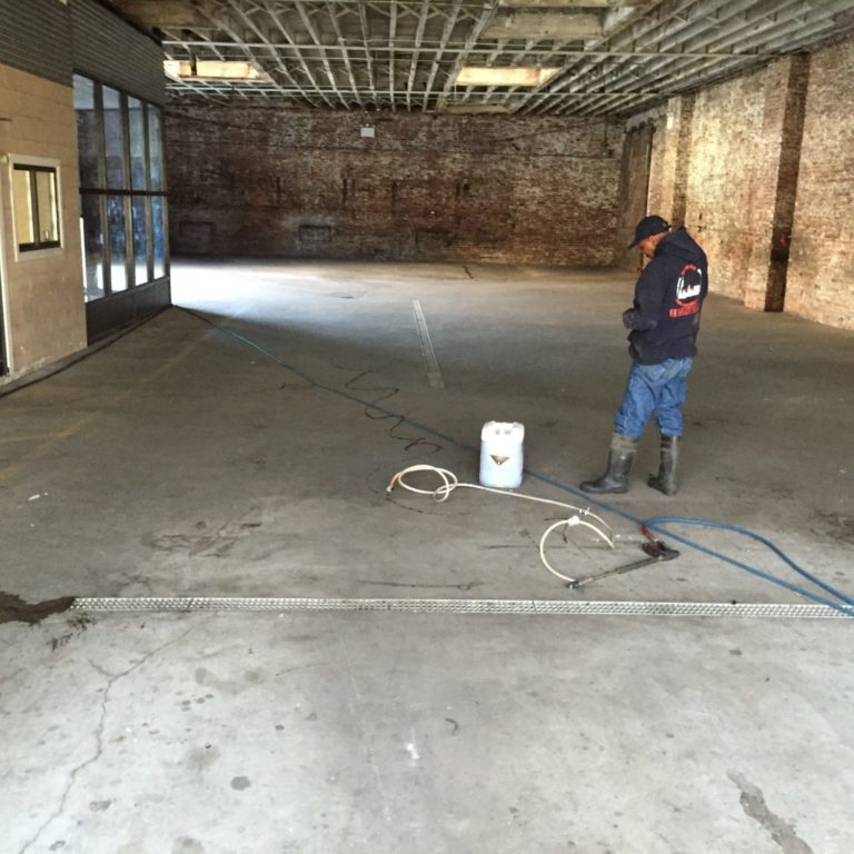 Industrial site cleaning